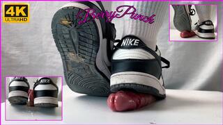 Unaware Dirty Nike Sneakers Cock Trampling And Shoejob - Cockbox - Cock Crush - CBT - Foot Fetish - 4K