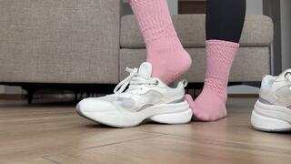 Sniff My Sweaty Sneakers, Socks and Feet – Post-Workout Sock Removal, Foot Worship Humiliation POV