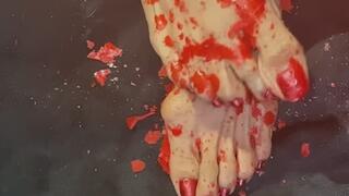 17 Melove Compilation of Messy Feet with long toes
