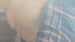 pee on the ground near truck wheel