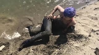 In Real Mud and Then Jump in the River
