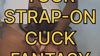 "First-Time Harness Virgin: Oiling Up My Massive BBC Attachment While I Laugh At Your Pathetic Clit-Dick & Promise To Cuck You Raw With Your Wife