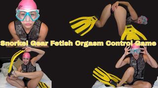 Snorkel Gear Fetish Orgasm Control Game - MP4 HD