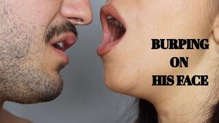 Burping on his face - Mr and Mrs C
