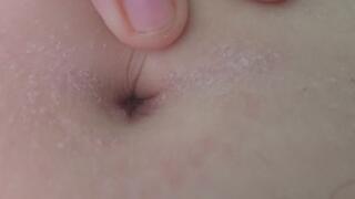 Deep Belly Button Close Up - Navel Tease & Finger Play Chubby
