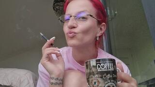 Nicotine Craving – Chain Smoking & Strong Coffee Addiction Ritual