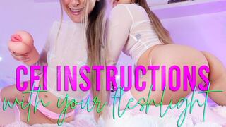 CEI with your fleshlight - Femdom JOI cum eating instructions with cum countdown