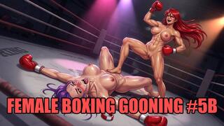 Female Boxing Gooning #5B: Knockout Queen's Ring Ruin Trance (Animated)