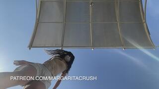 Slow motion - POV: I tease you by jumping close to you
