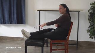 Mistress Jenna returned with many dirty shoes and boots B Sneakers1 mp4