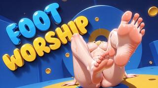Foot Worship: Submissive Devotion in a Toe-Sucking, Soles-Smelling Tease