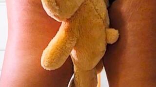Plushie smashing, ass smashing, ass smother, ass cover, plushie smother, teddy sitting, ass sitting, grinding, spreading, twerking, big ass, thick ebony
