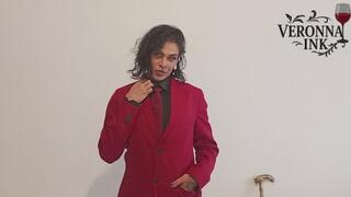Veronna Ink - Cross Dressing Strip: From Suit & Hat to Lingerie
