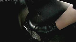 Marie is driving on German unlimited autobahn wearing black ankle boots - Part 5