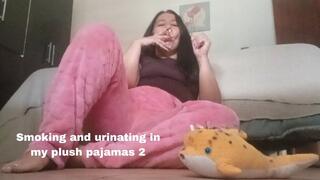 Smoking and urinating in my plush pajamas 2