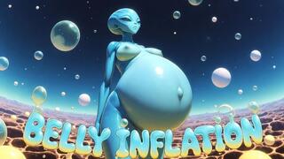 ALIEN & Belly Inflation - Ruby Alien Crash Survivor Inflates Her Belly Huge & Heavy With Your Cum (Erotic Audio)