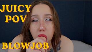 ULTIMATE AHEGAO: Juicy Inked Asian Blowjob & Intense Eye Contact POV
