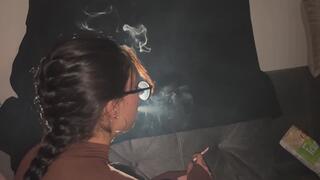 SEPTEMBER - MULTIPLE SMOKE PIPES FROM A SLIGHTLY CROSS ANGLE.