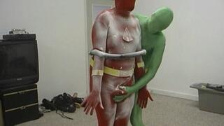Captian Red Vs The Puzzler, Foamed And Jerked Off