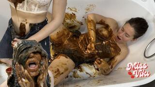 Clothes Filling and Ripping! Masturbation!