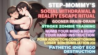 Step-Mommy’s Gooner Brain-Drain: Porn Addiction Conditioning & Loser Humiliation JOI | Step-Mommy’s Stroke Zombie Training | Numb Your Mind & Hump Your Hand Instruction | Social Withdrawal & Reality Escape Ritual | Pathetic Idiot Ego Destruction