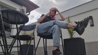 Hooked On Nicotine In My Boyfriend’s Giant Sneakers