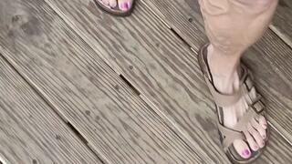 Tempest walking on deck