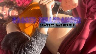 Gagged bellydancer dances to save herself