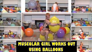 Miriam works out using balloons