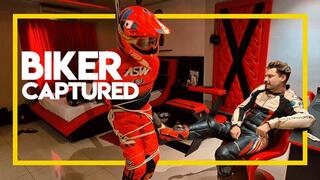 Tonny Biker Captured His Biker Buddy in a Motel Room! (1080p) Gay Bondage - Gay Domination - Handcuffs - Leather - Biker Fetish - Helmet - Boots - BDSM