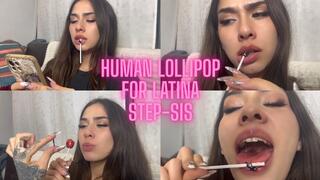Turned into human lollipop for my Giantess Latina Step-sister