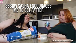 SSBBW Sasha Encourages Me to Get Fatter