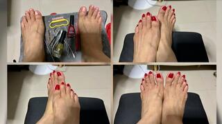 DIY PEDICURE Before and After