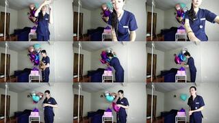 Cute Nurse Balloon Roleplay Hospital Checkup and My Balloon Obsession