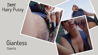 Giantess Plays with little lovers and her whole body (4)