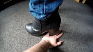 Boot Heel Hand Trample