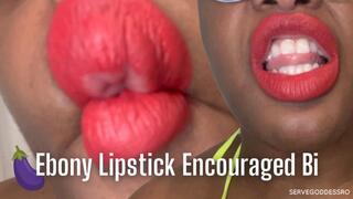 Ebony Lipstick Encouraged Bi - Royal Ro closeup mouth worship hd mp4 1080p