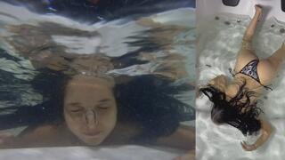 Dual-camera underwater breathing