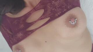 maroon fish net pov cath