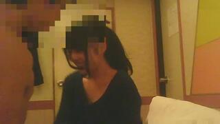 A beautiful Japanese female college student touches a masochistic man with her hands and feet.