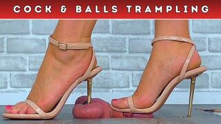 Testing My Friends Stiletto Heels On Your Cock & Balls * Part 1 * (D101) - Bug Cam - Trample Trampling CBT Crush Shoe Fetish Ballbusting