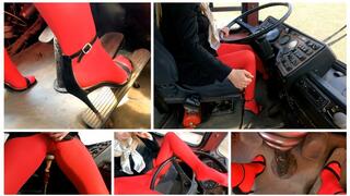 EXCLUSIVE: EMILY IS DRIVING OLD MERCEDES-BENZ BUS + MASTURBATION