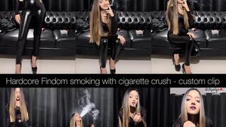 You're gonna fucking pay me, bitch! Hardcore findom smoking - a custom clip