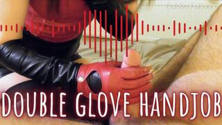Double Leather Glove Handjob & Blowjob (720 wmv)