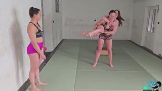 Tia, Kim, Dolly lift and carry each other (part 1)