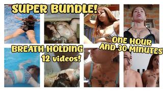 SUPER BUNDLE SALE! 12 VIDEOS! BREATH HOLDING - NECK VEINS - CUM ENCOURAGEMENT