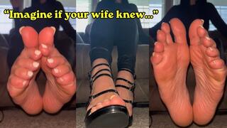 My Secret Foot Cuck Risky CEI Humiliation by Ivys Feet
