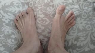 Toe Control & Blanket Play ? Barefoot Close-Up Foot Teasing