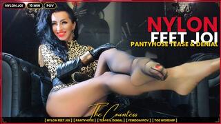 NYLON FEET JOI: Pantyhose Tease & Denial Instructions | The Countess