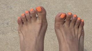 Sunbathing my feet